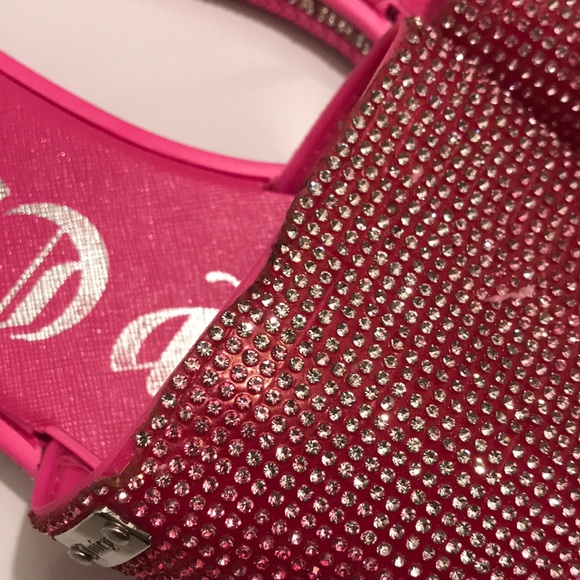 JUICY COUTURE Pink Rhinestone Slide Sandals - Picture 11 of 12